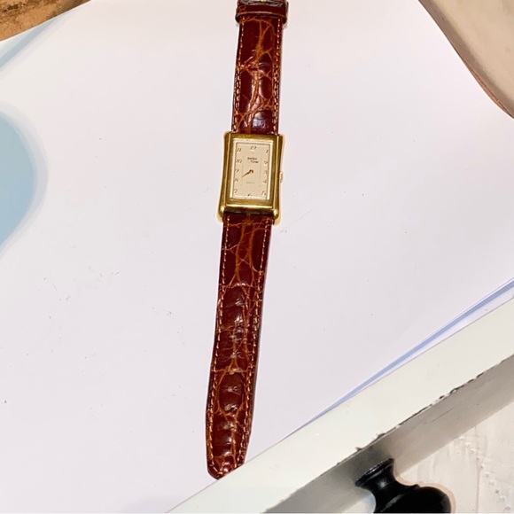 Vintage men’s Swiss+time watch made sapphire crystal, leather strap handmade - Picture 1 of 11